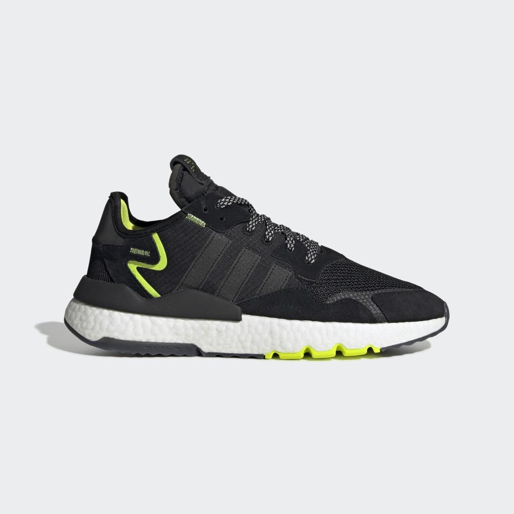Originals Adidas NITE JOGGER Barbati Romania - Negrii/Galbeni EG7409